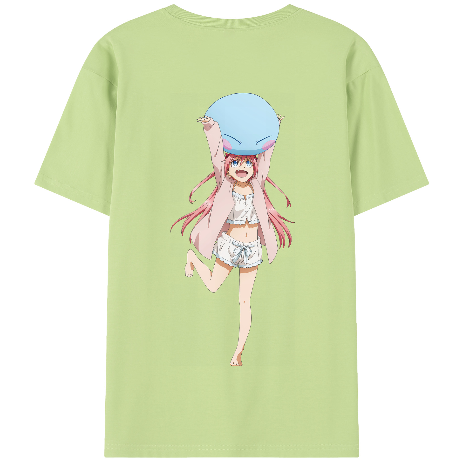 （画像用） 転スラ Regarding Reincarnated to Slime 綿100％半袖Tシャツ（背面プリント）